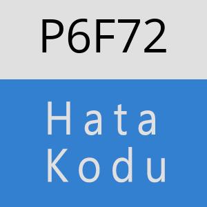 P6F72 hatasi