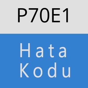 P70E1 hatasi