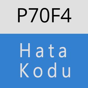 P70F4 hatasi