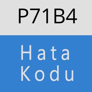 P71B4 hatasi