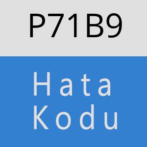 P71B9 hatasi