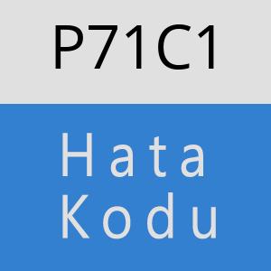 P71C1 hatasi