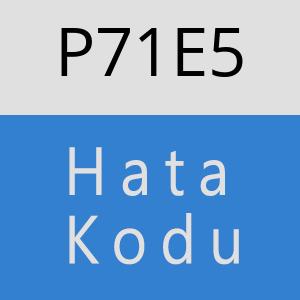 P71E5 hatasi