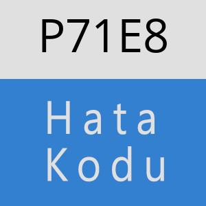 P71E8 hatasi