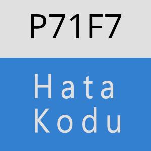 P71F7 hatasi