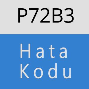 P72B3 hatasi