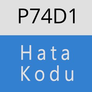 P74D1 hatasi