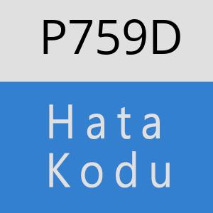 P759D hatasi