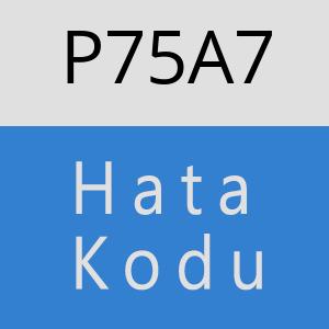 P75A7 hatasi