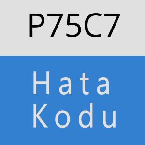 P75C7 hatasi