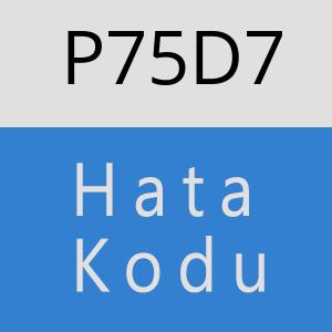 P75D7 hatasi