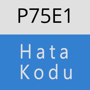 P75E1 hatasi