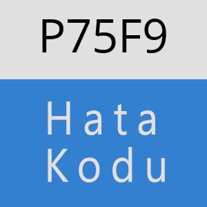 P75F9 hatasi