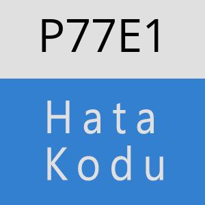 P77E1 hatasi