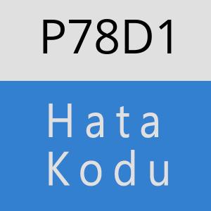 P78D1 hatasi