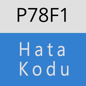 P78F1 hatasi