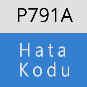 P791A hatasi