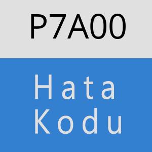 P7A00 hatasi