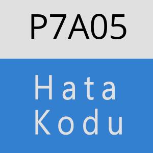 P7A05 hatasi