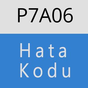 P7A06 hatasi