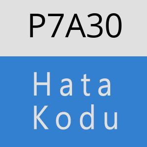 P7A30 hatasi