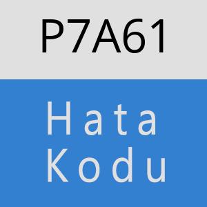 P7A61 hatasi