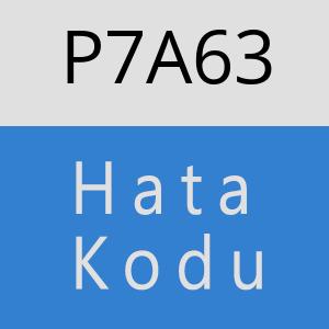 P7A63 hatasi