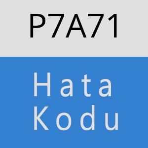 P7A71 hatasi