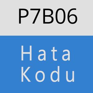 P7B06 hatasi