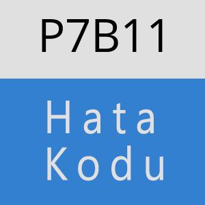 P7B11 hatasi