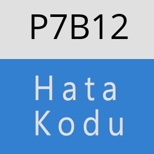 P7B12 hatasi