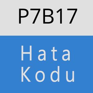 P7B17 hatasi