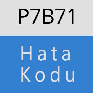 P7B71 hatasi