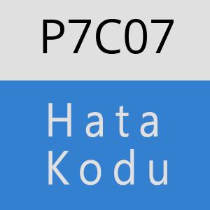 P7C07 hatasi