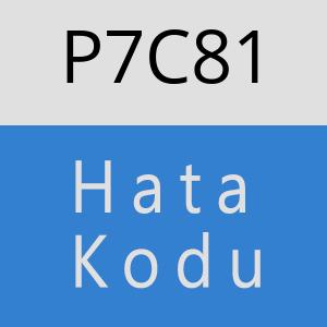 P7C81 hatasi