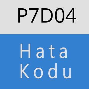 P7D04 hatasi
