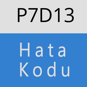 P7D13 hatasi