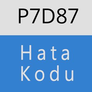 P7D87 hatasi