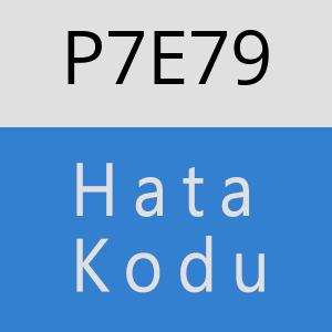 P7E79 hatasi