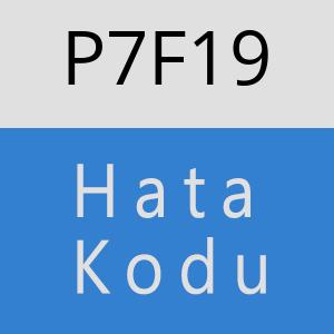 P7F19 hatasi