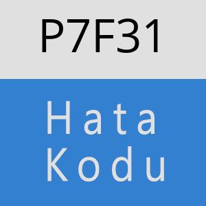 P7F31 hatasi