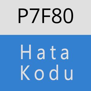 P7F80 hatasi