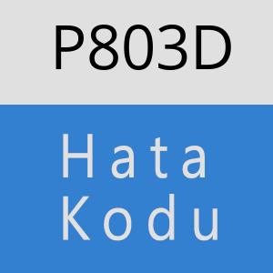 P803D hatasi