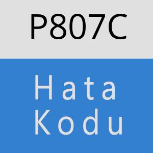 P807C hatasi