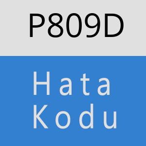 P809D hatasi