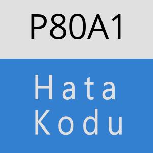 P80A1 hatasi