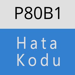 P80B1 hatasi