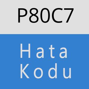 P80C7 hatasi