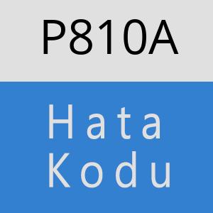 P810A hatasi