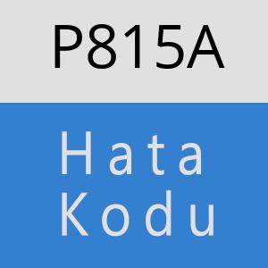 P815A hatasi